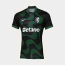 Camisola Alternativa Preta e Verde 2025/26