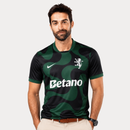 Camisola Alternativa Preta e Verde 2025/26